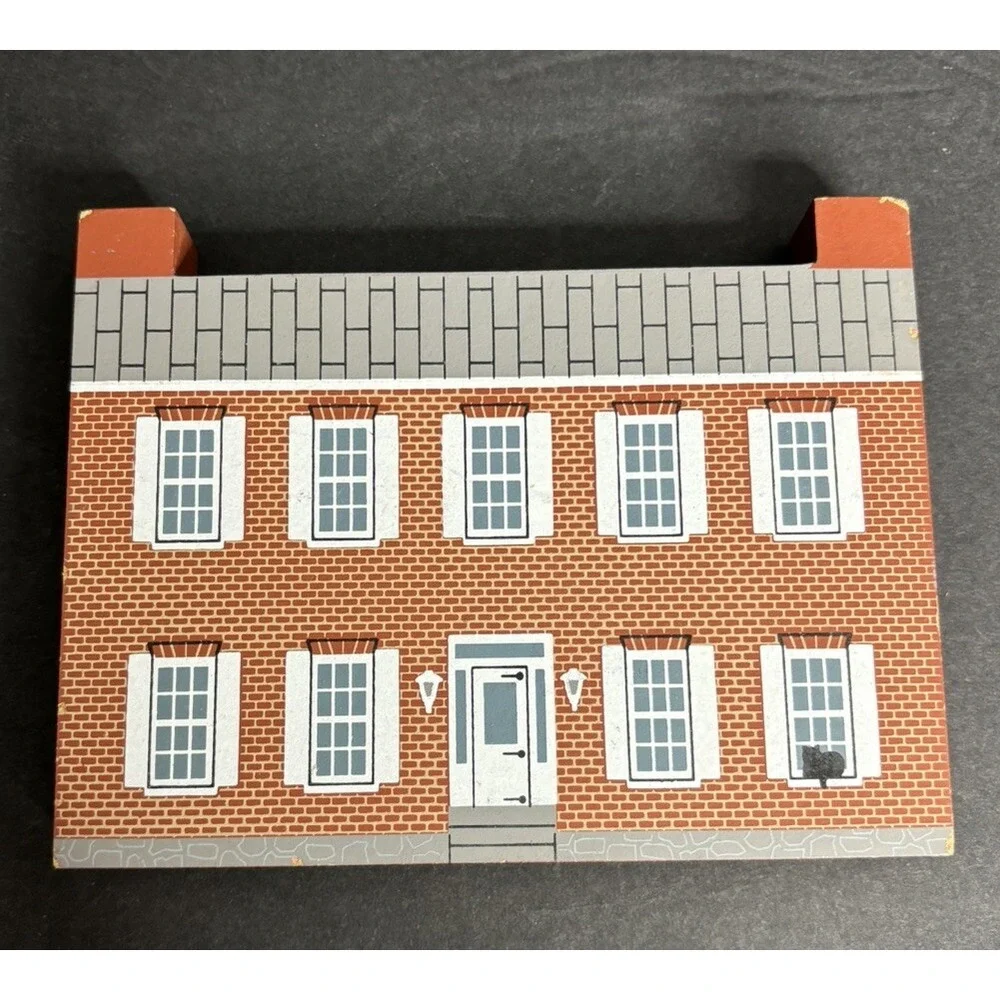 4 Cats Meow Shelf Sitter Buildings Cadillac Michigan Monroe Jaline *READ